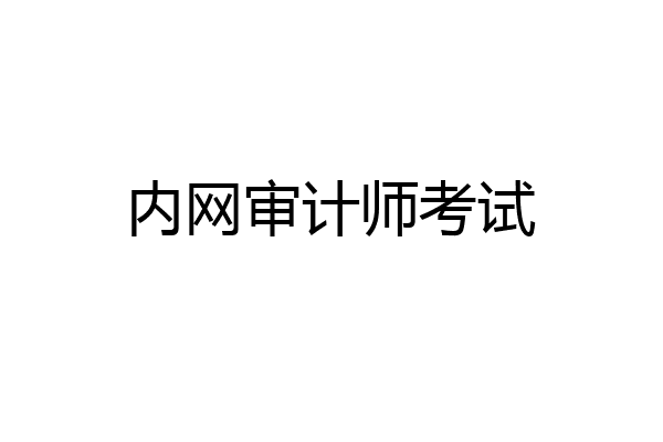 内网审计师考试