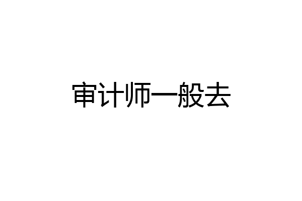 审计师一般去