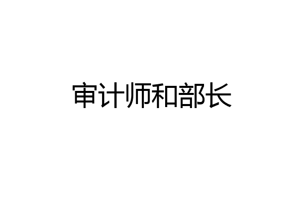 审计师和部长