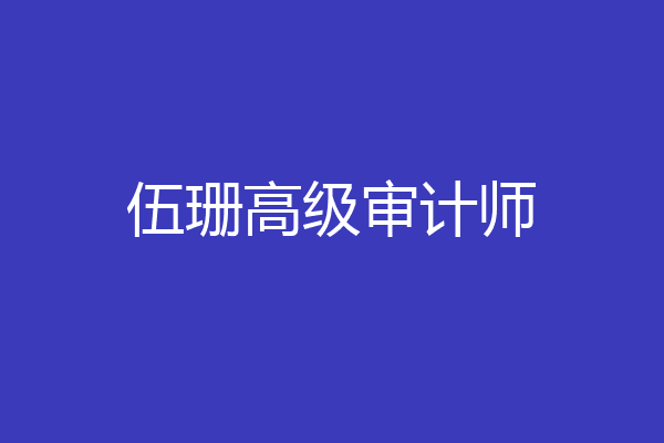 伍珊高级审计师