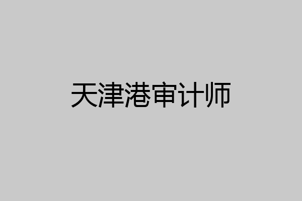 天津港审计师