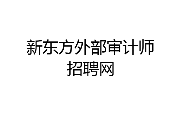 新东方外部审计师招聘网