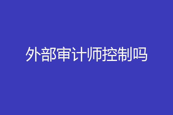 外部审计师控制吗