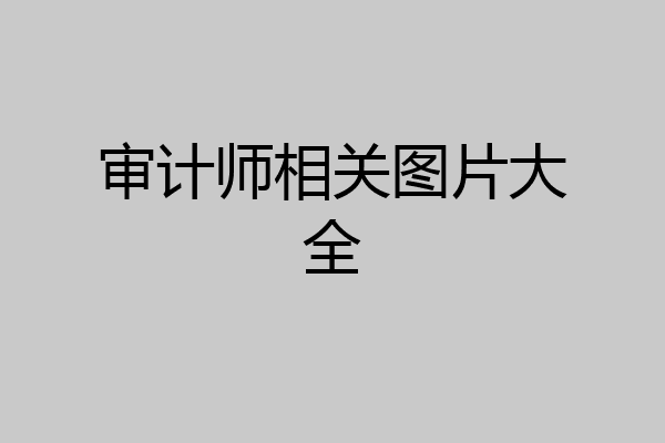 审计师相关图片大全