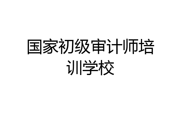 国家初级审计师培训学校