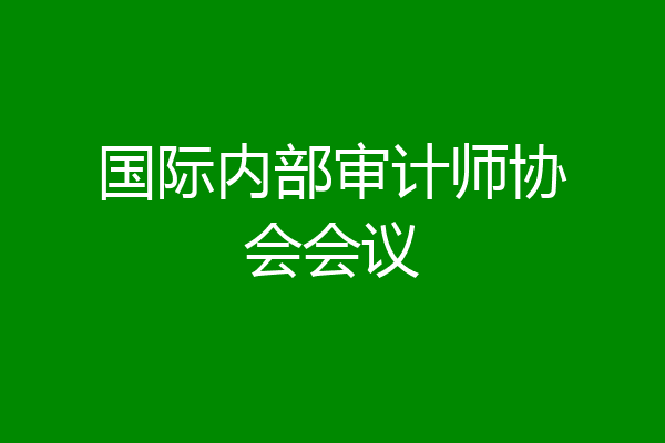 国际内部审计师协会会议