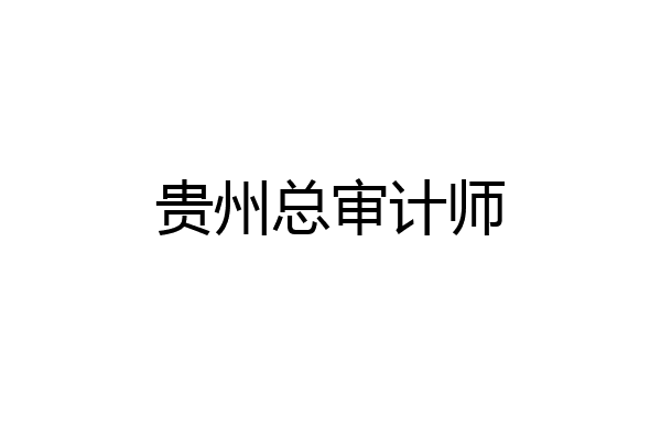贵州总审计师