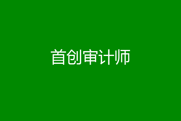 首创审计师