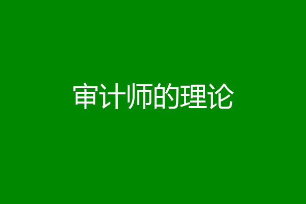 审计师的理论