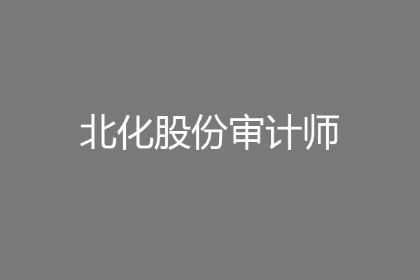 北化股份审计师
