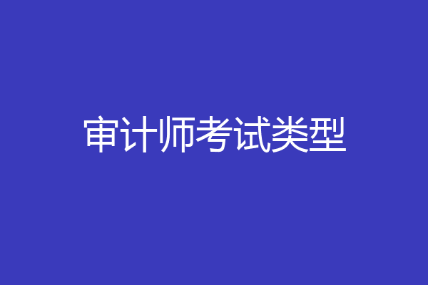 审计师考试类型
