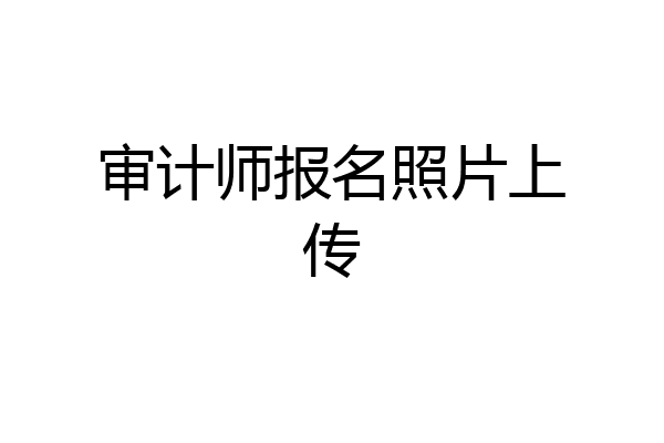 审计师报名照片上传