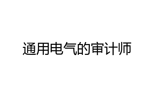 通用电气的审计师