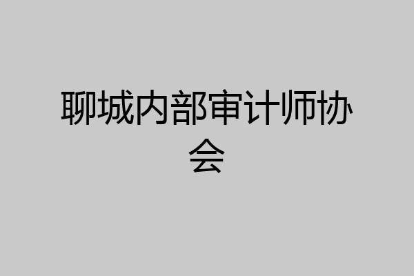 聊城内部审计师协会