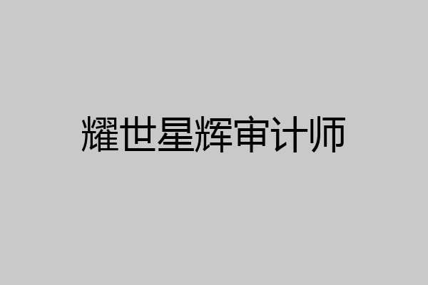 耀世星辉审计师