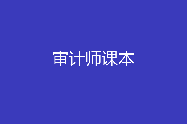 审计师课本