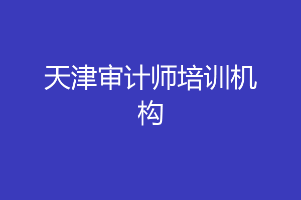天津审计师培训机构