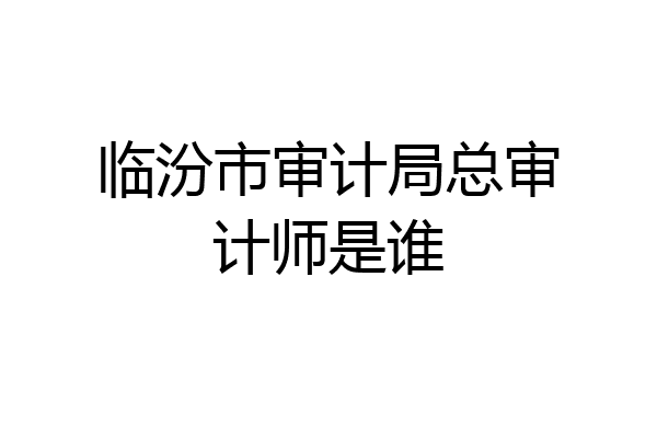 临汾市审计局总审计师是谁