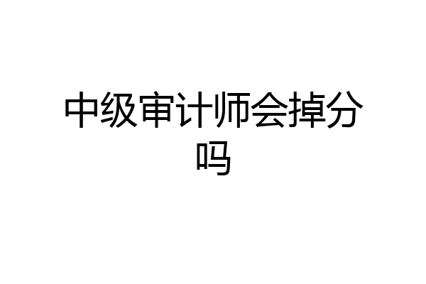 中级审计师会掉分吗