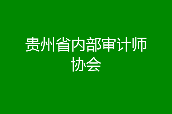 贵州省内部审计师协会