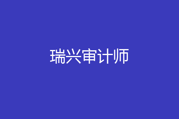 瑞兴审计师