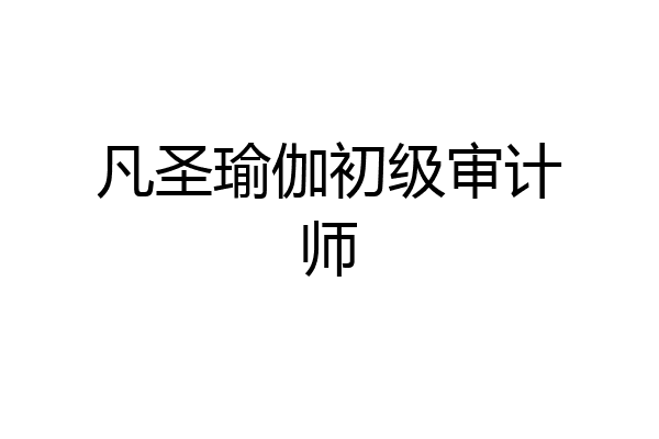 凡圣瑜伽初级审计师
