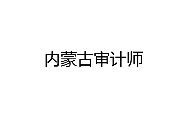 内蒙古审计师
