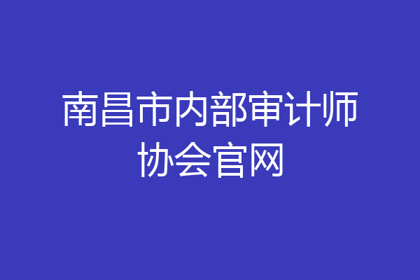 南昌市内部审计师协会官网