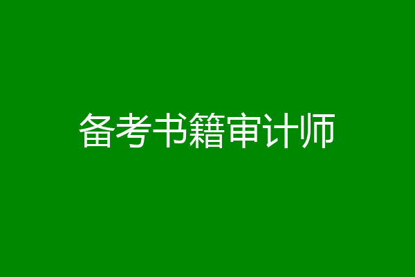 备考书籍审计师