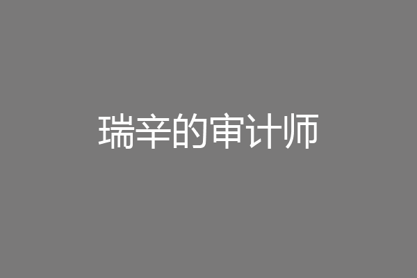 瑞辛的审计师