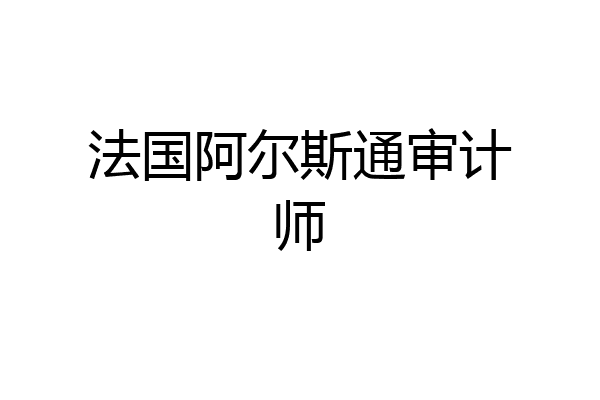 法国阿尔斯通审计师