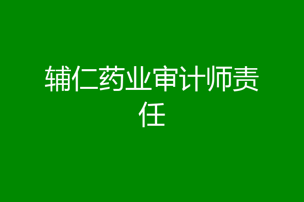 辅仁药业审计师责任