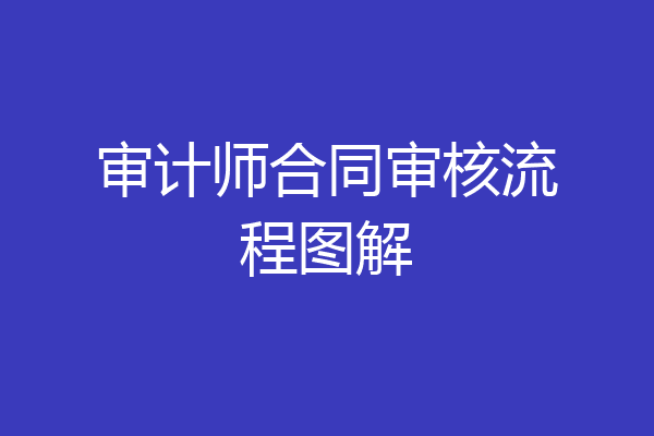 审计师合同审核流程图解