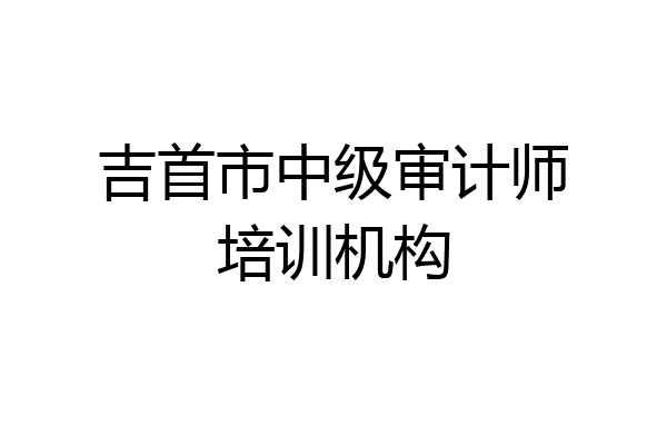 吉首市中级审计师培训机构