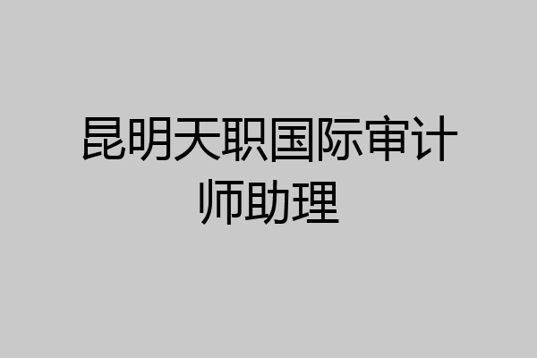 昆明天职国际审计师助理
