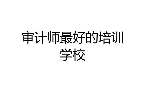 审计师最好的培训学校