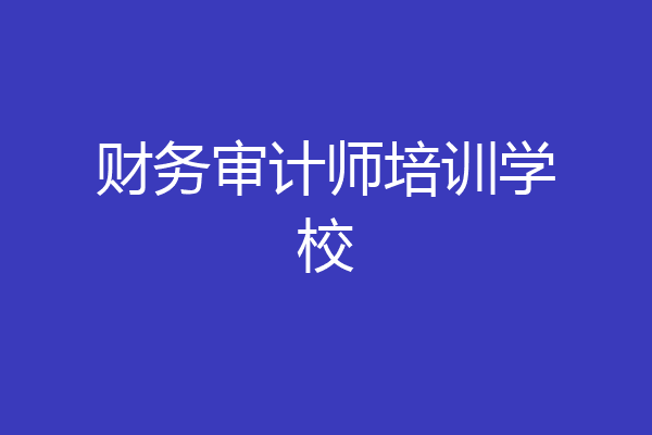 财务审计师培训学校