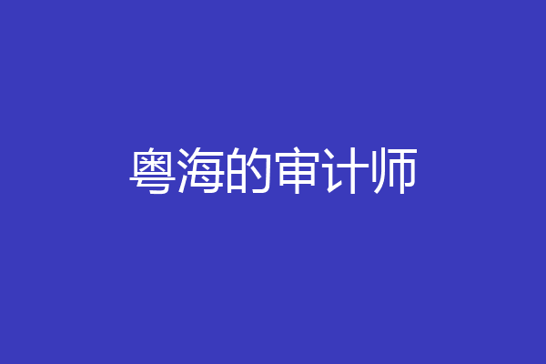 粤海的审计师