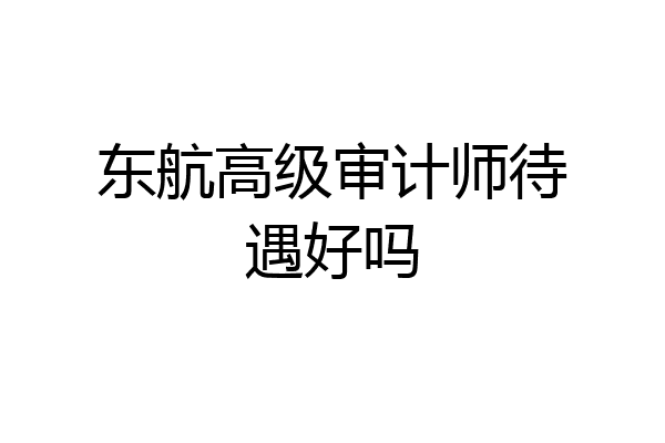 东航高级审计师待遇好吗