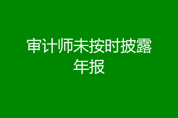 审计师未按时披露年报