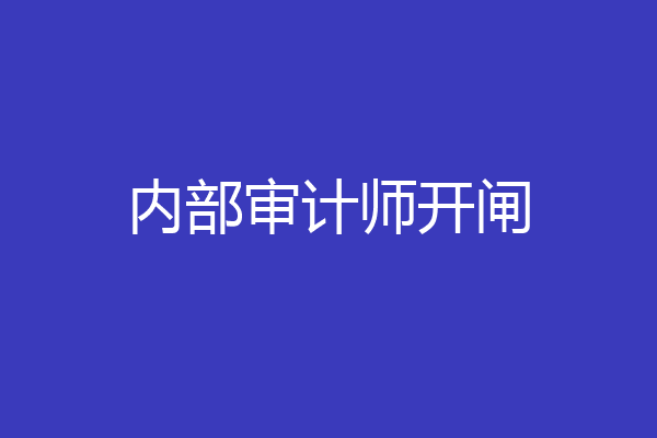 内部审计师开闸