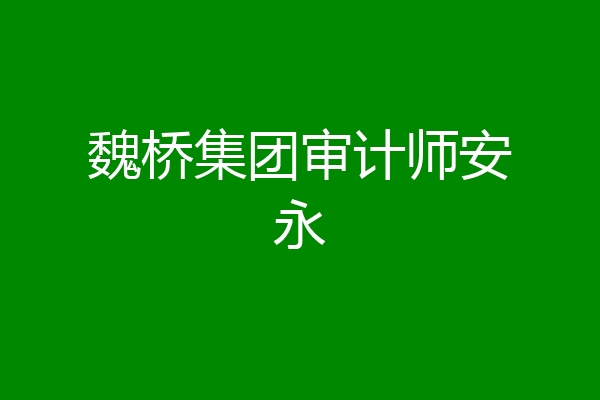 魏桥集团审计师安永