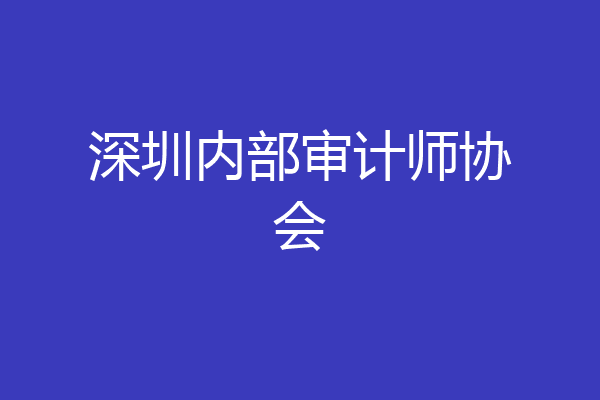 深圳内部审计师协会