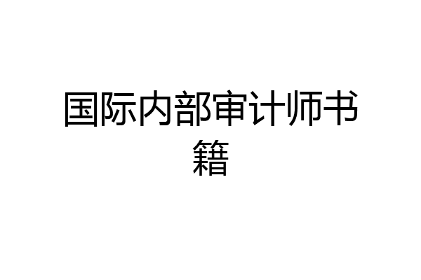 国际内部审计师书籍