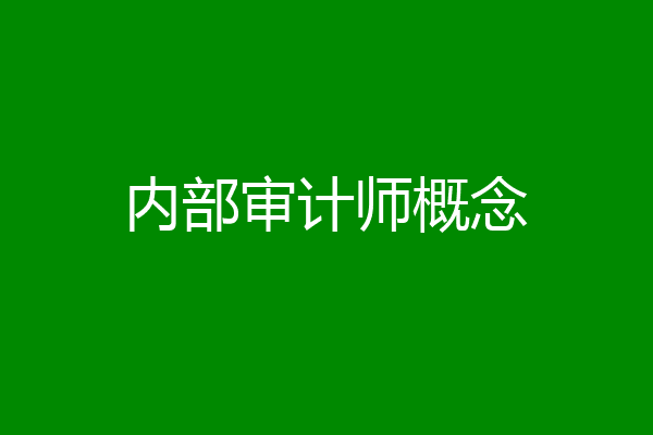 内部审计师概念