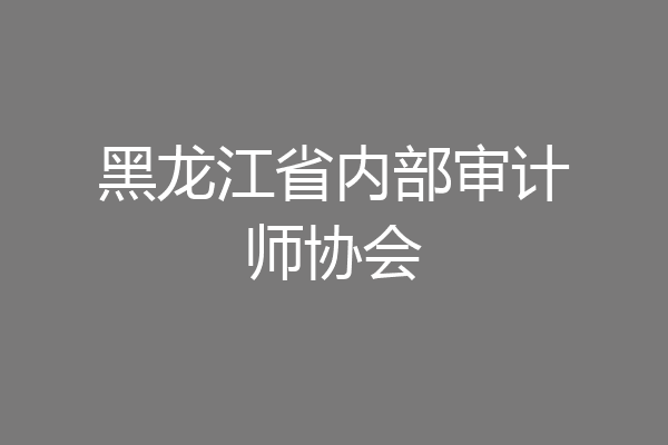 黑龙江省内部审计师协会