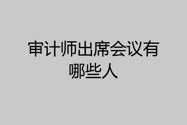 审计师出席会议有哪些人