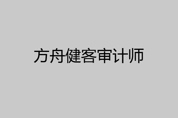 方舟健客审计师
