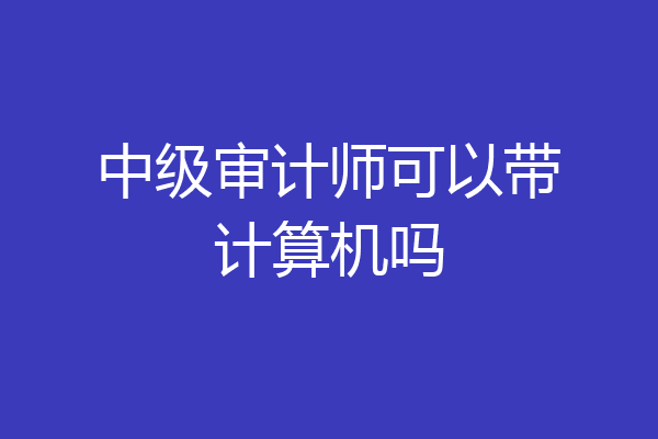 中级审计师可以带计算机吗