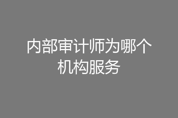 内部审计师为哪个机构服务